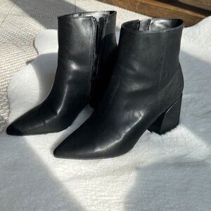Madden Girl Sleek Black Ankle Booties